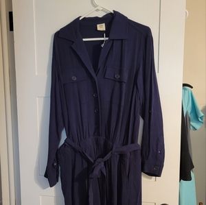 Large Navy Matilda Jane romper